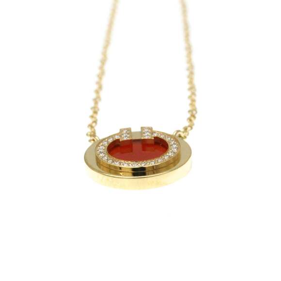TIFFANY 18k Gold Diamond Necklace